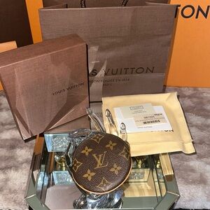 Louis Vuitton Monogram Porte Monnaie Coin Case Full Inclusion AUTHENTIC